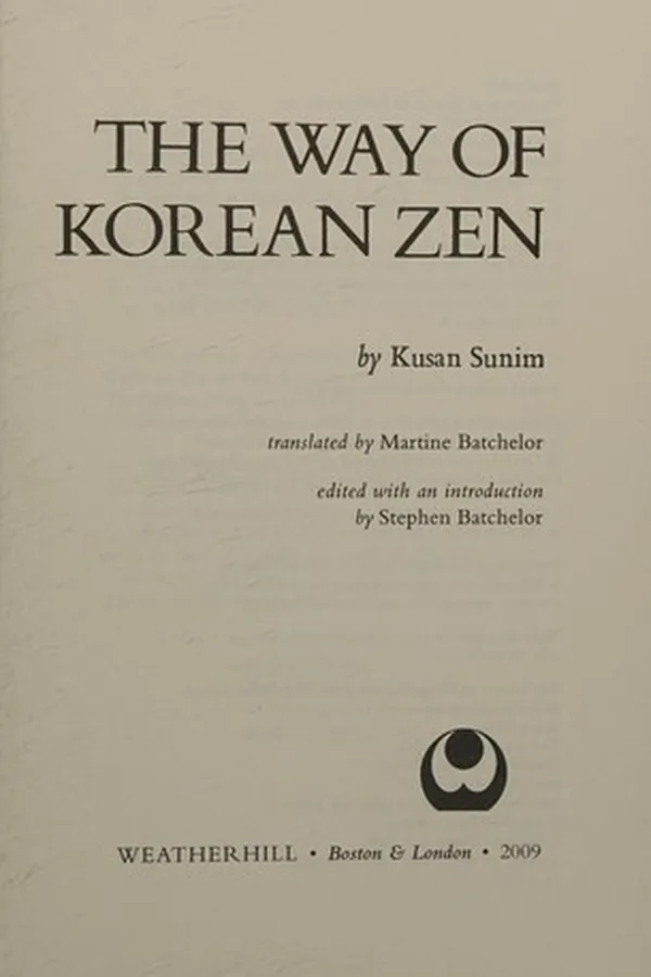 Capa de The way of Korean Zen