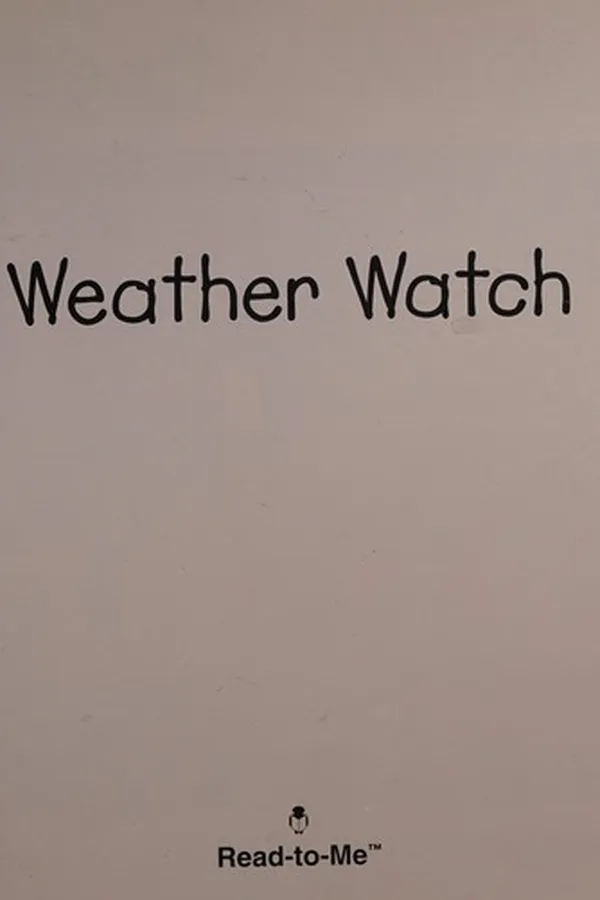 Capa de Weather watch