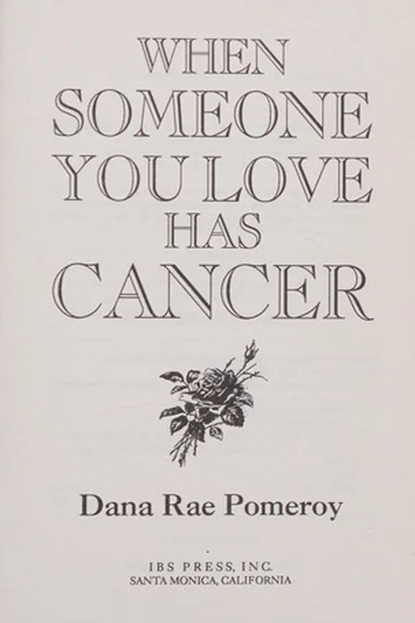 Capa de When someone you love has cancer
