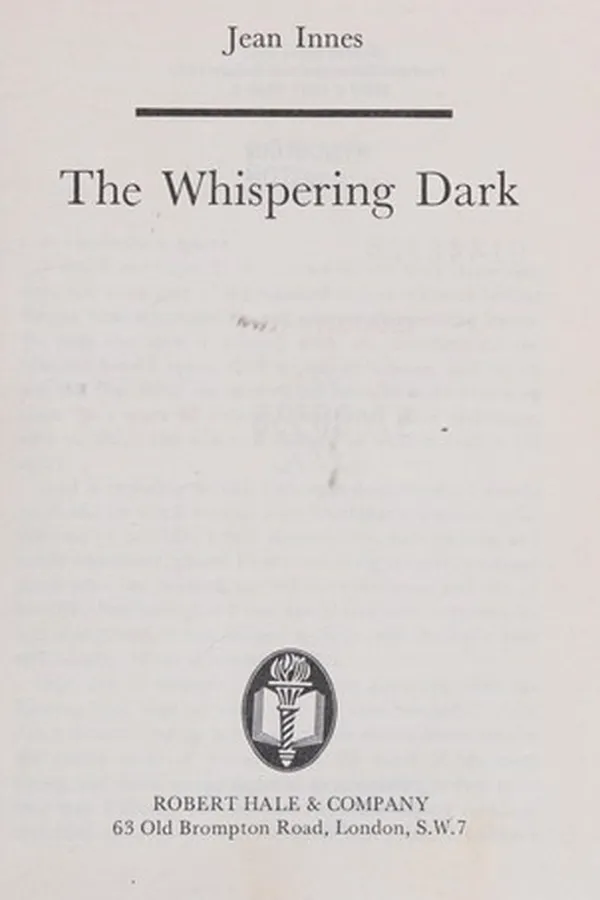 Capa de The whispering dark