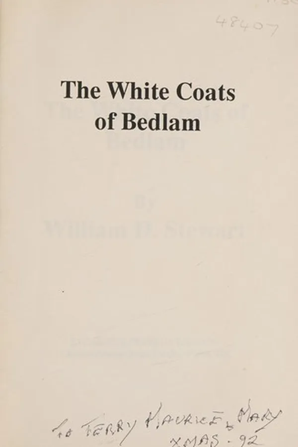 Capa de The white coats of Bedlam