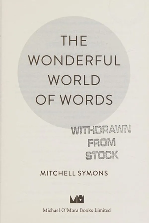 Capa de Wonderful World of Words