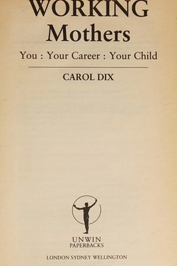 Cover of Working mothers