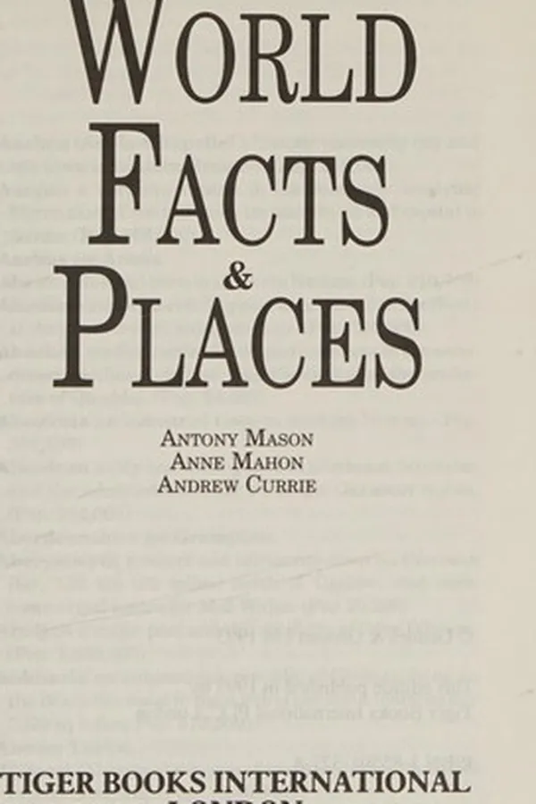 Capa de World facts and places