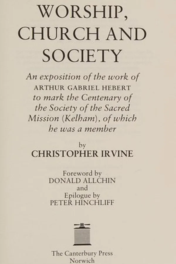 Capa de Worship, church and society