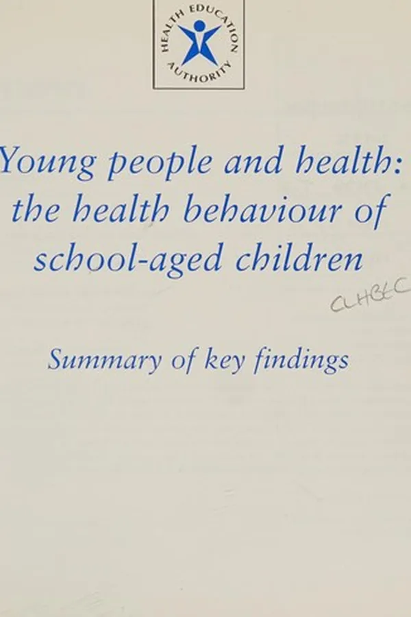 Capa de Young People and Health; Health Behaviour of School-Aged Children