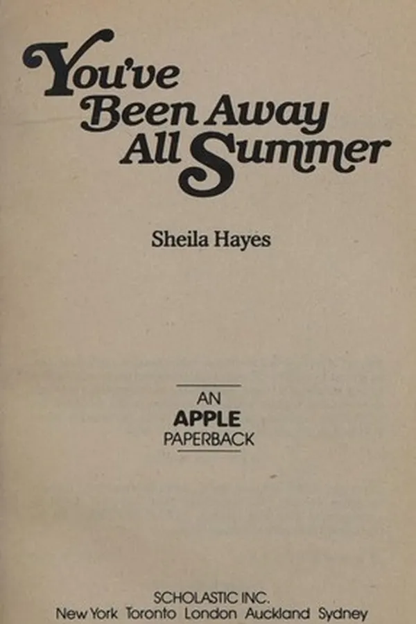 Capa de You've been away all summer