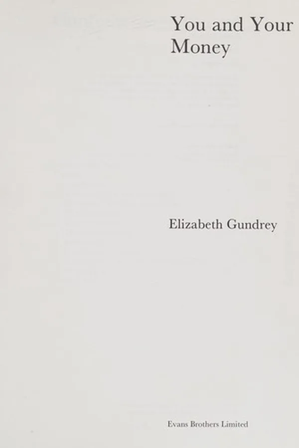 Capa de You and your money