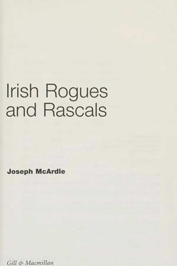 Capa de Irish rogues and rascals