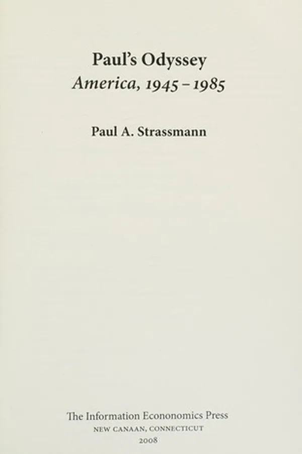 Capa de Paul's odyssey