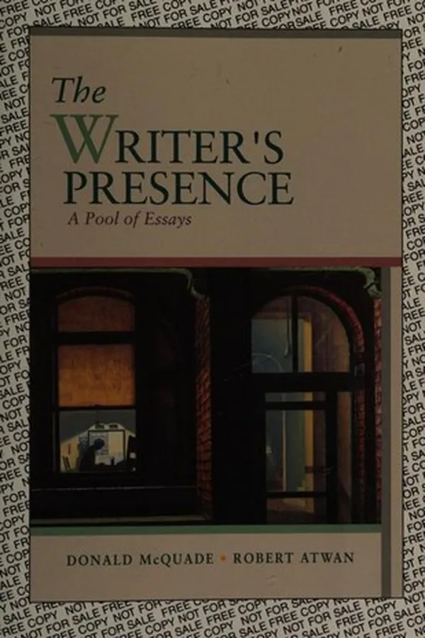 Capa de The writer's presence