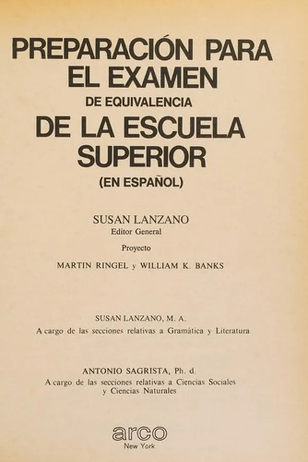 Capa de Preparación para el examen de equivalencia de la escuela superior (en español)