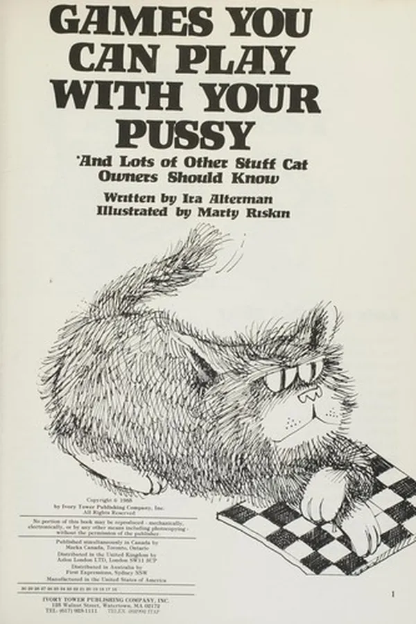 Capa de Games you can play with your pussy ; and lots of other stuff cat owners should know
