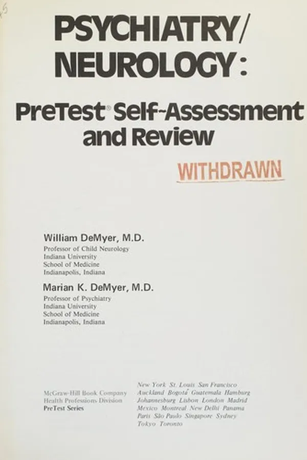 Capa de Psychiatry/neurology