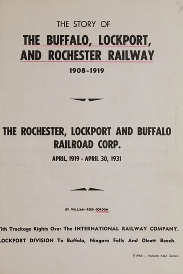 Capa de The story of the Buffalo, Lockport, and Rochester Railway