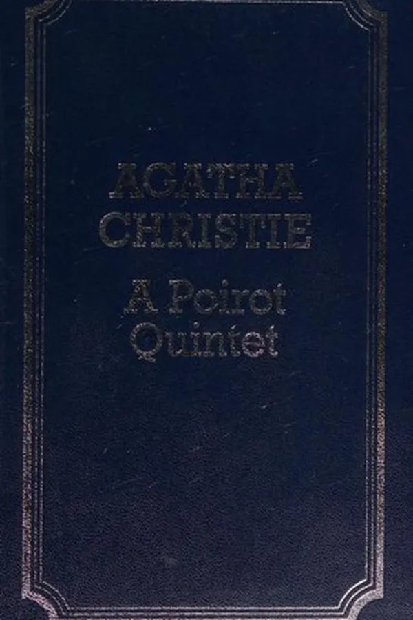 Capa de Poirot Quintet (After the Funeral / Death on the Nile / Dumb Witness / Murder of Roger Ackroyd / Mystery of the Blue Train)