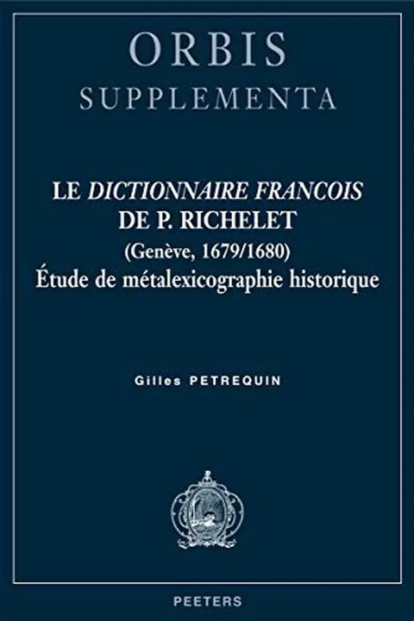 Capa de Le Dictionnaire françois de P.Richelet (Genève, 1679/1680)