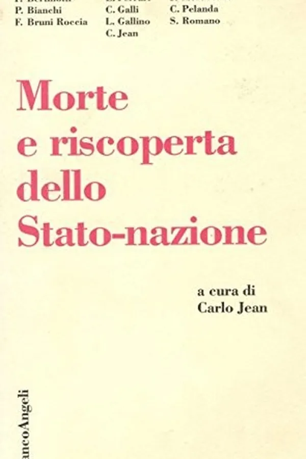 Cover of Morte e riscoperta dello Stato-nazione