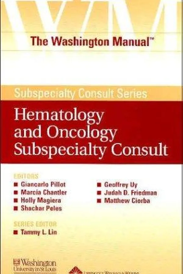 Capa de The Washington manual hematology and oncology subspecialty consult