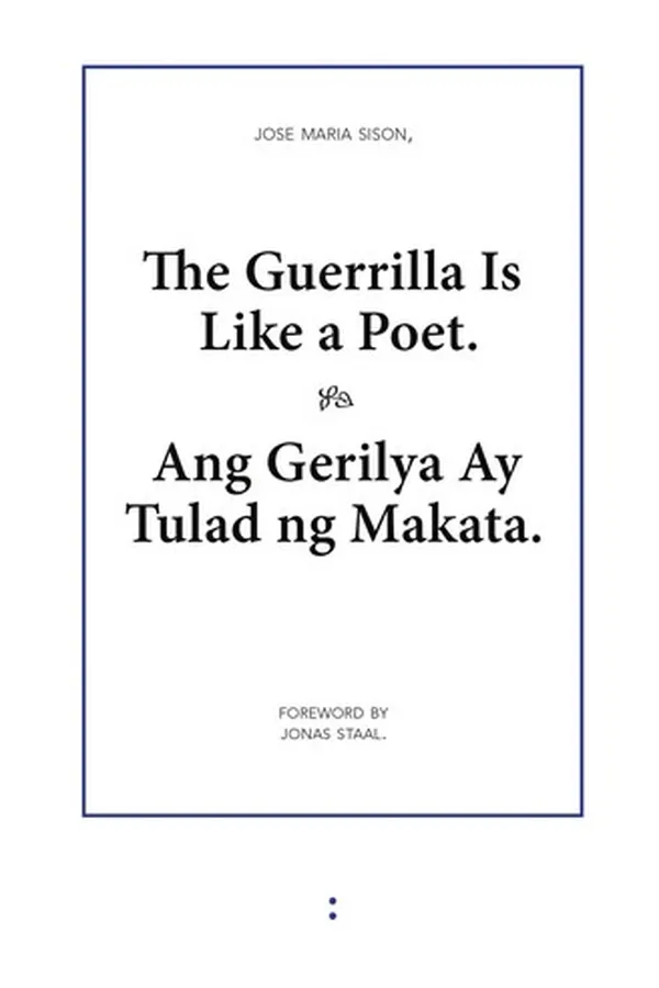 Capa de The Guerrilla Is Like a Poet ? Ang Gerilya Ay Tulad ng Makata