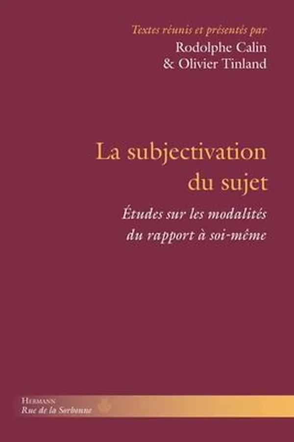 Capa de La subjectivation du sujet