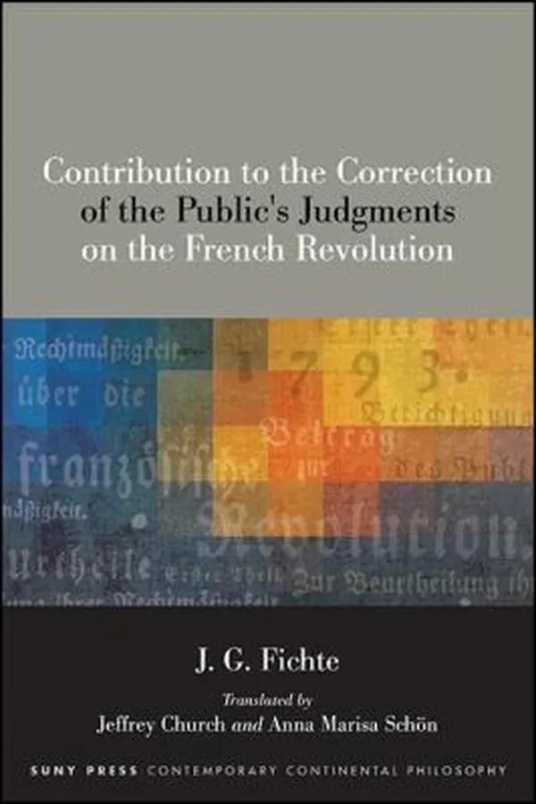 Capa de Contribution to the Correction of the Public's Judgments on the French Revolution
