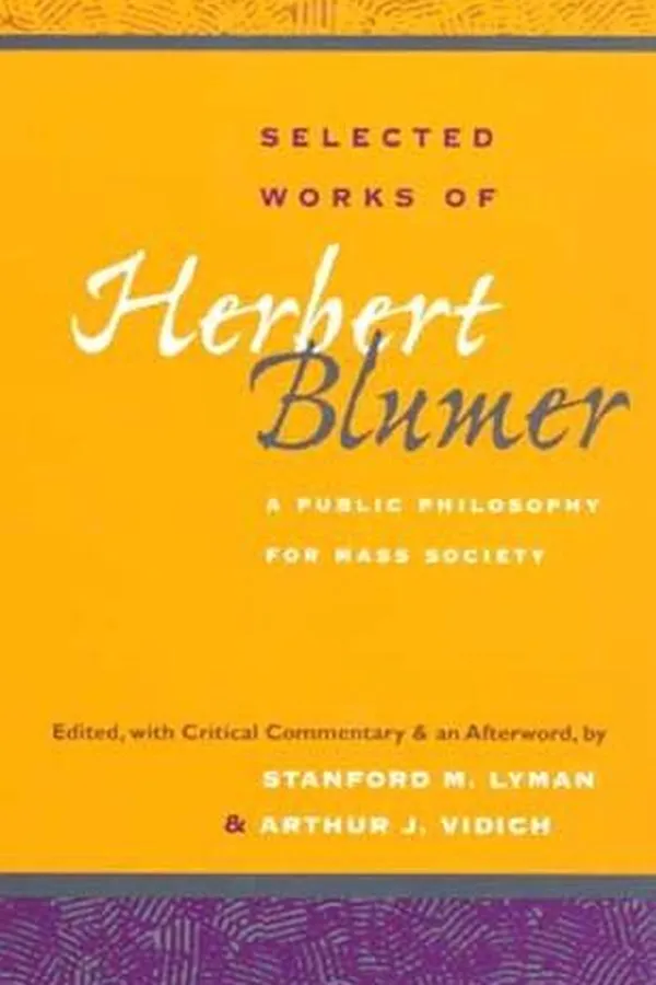 Capa de Selected works of Herbert Blumer