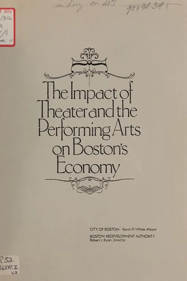 Capa de The impact of theater and the performing arts on Boston's economy