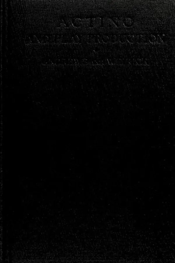 Capa de Acting and play production