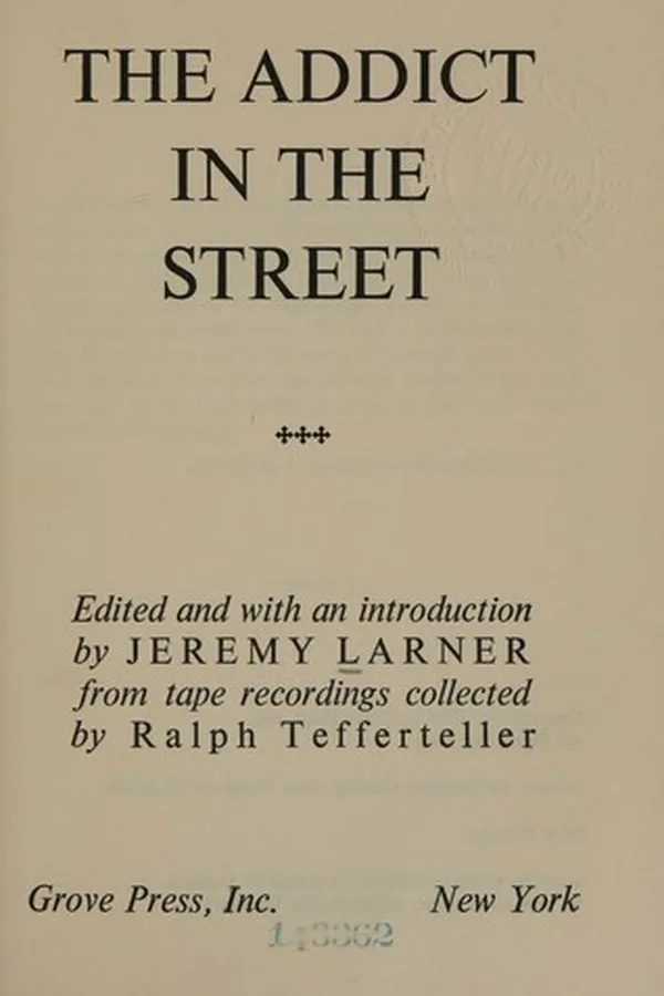 Cover of The addict in the street