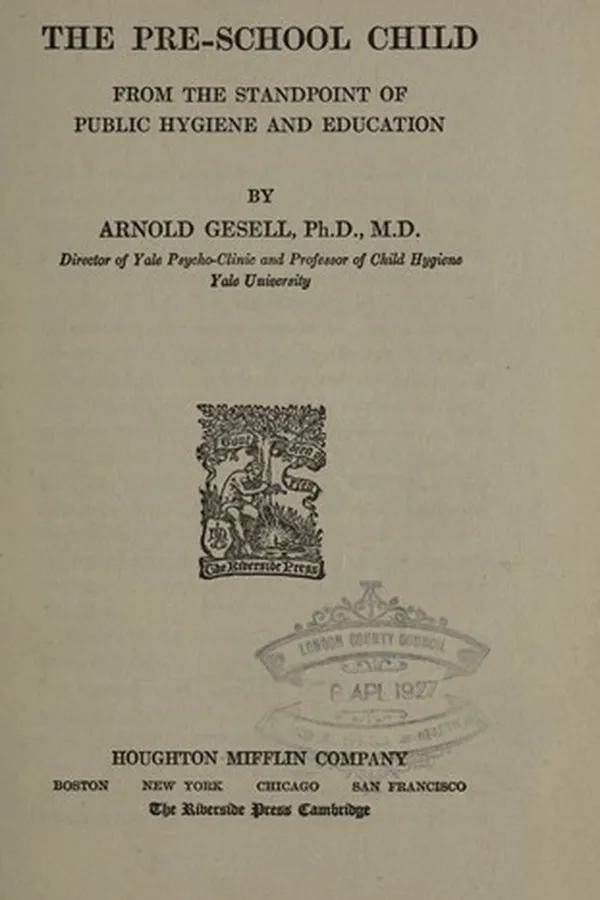 Capa de The pre-school child from the standpoint of public hygiene and education