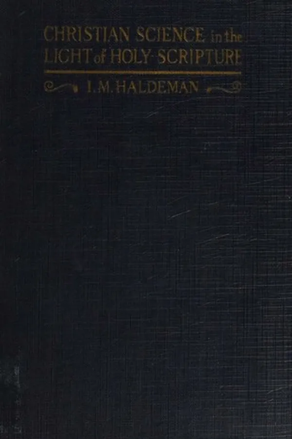 Capa de Christian Science in the light of Holy Scripture