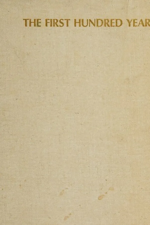 Capa de The first hundred years