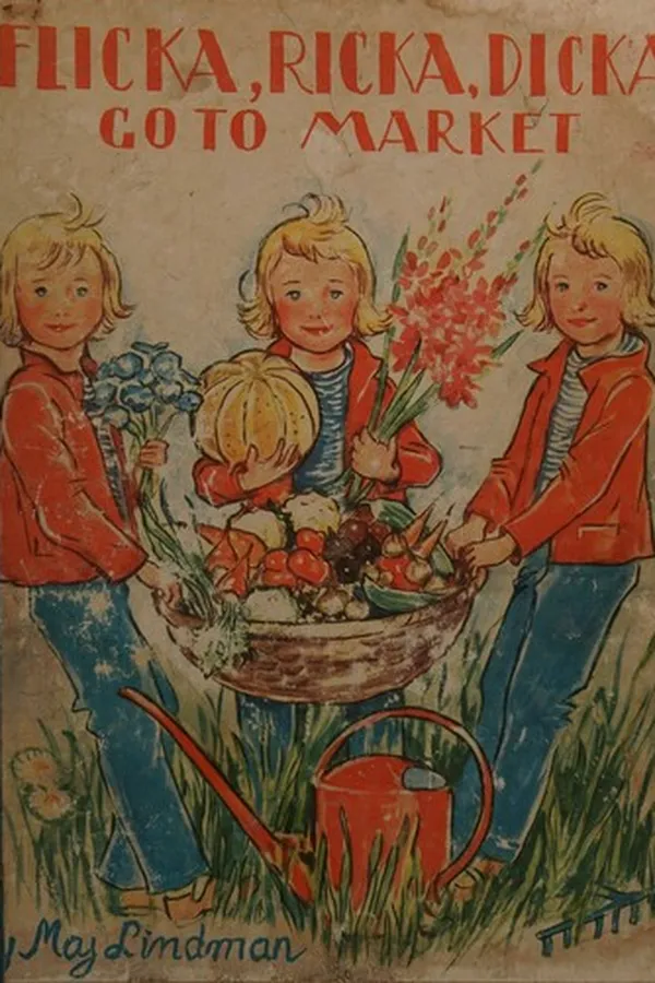 Capa de Flicka, Ricka, Dicka go to market