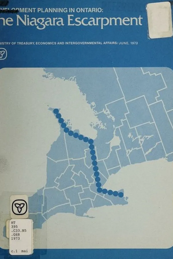 Capa de Government policy for the Niagara Escarpment