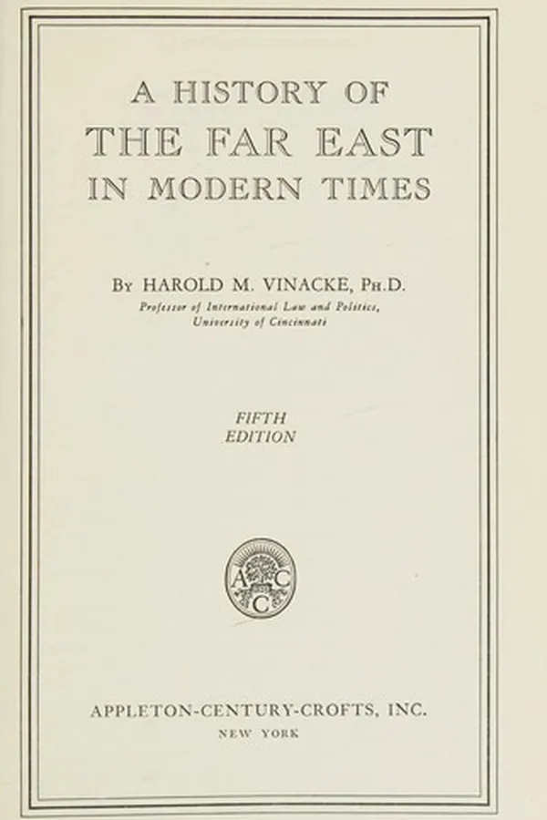 Capa de A history of the Far East in modern times