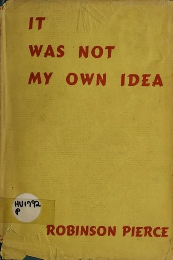 Capa de It was not my own idea