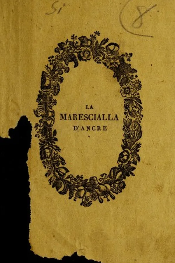 Capa de La marescialla d'Ancre | tragedia licrica | in 2 atti