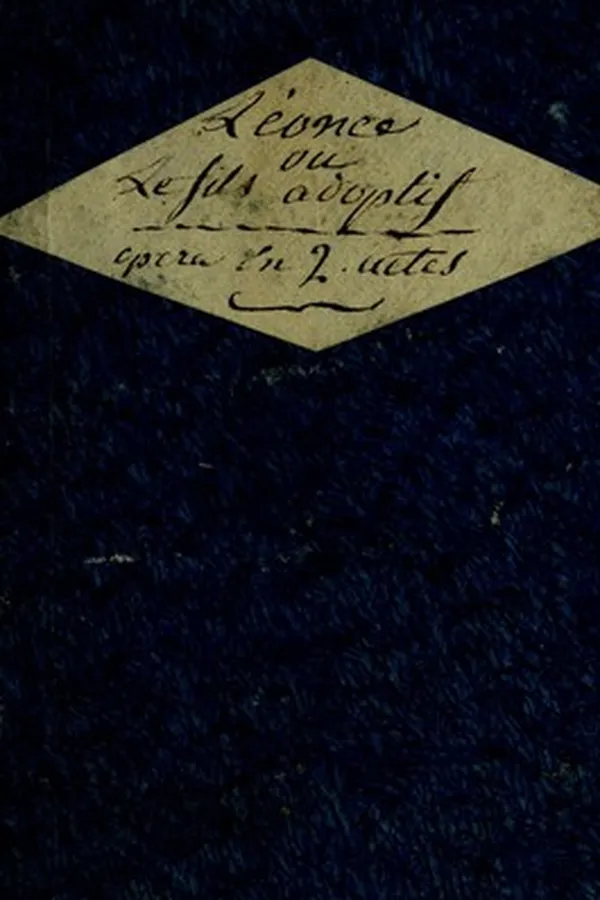 Capa de Léonce, ou, Le fils adoptif