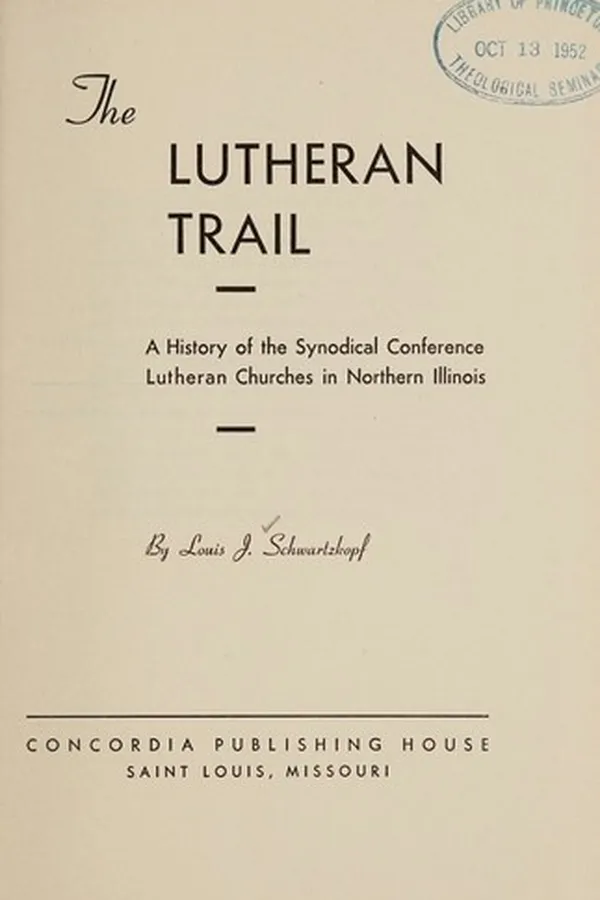 Capa de The Lutheran trail
