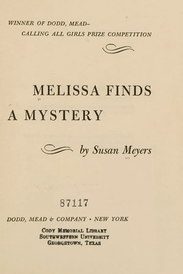 Capa de Melissa finds a mystery