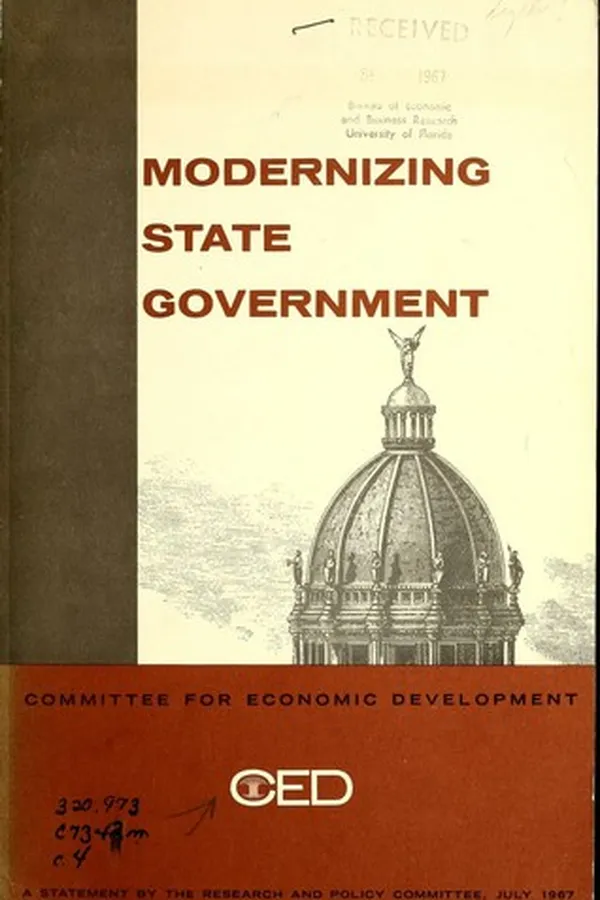 Capa de Modernizing State government
