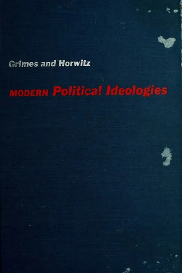 Capa de Modern political ideologies