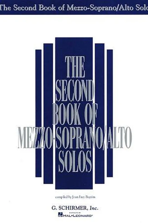 Capa de Second Book of Mezzo Soprano/Alto Solos
