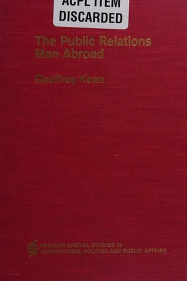 Capa de The public relations man abroad