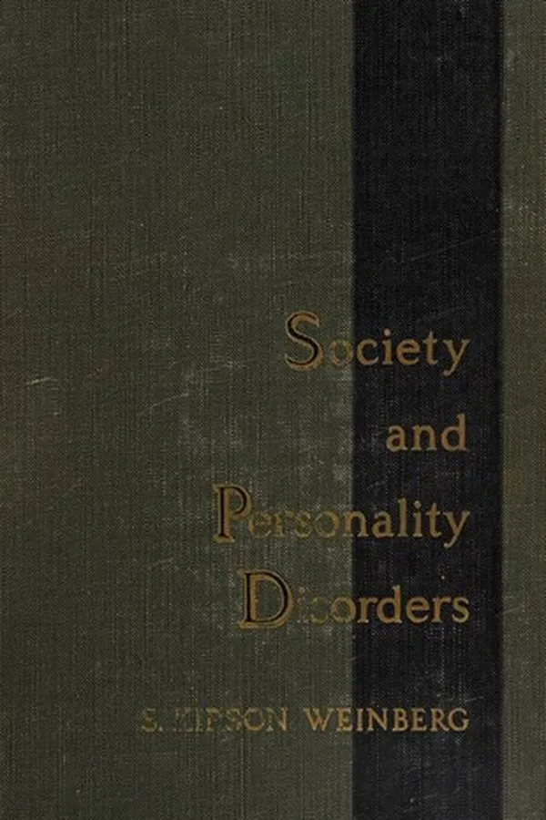 Capa de Society and personality disorders