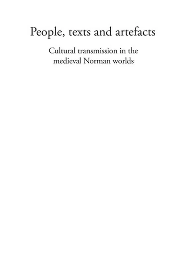 Capa de People, Texts and Artefacts