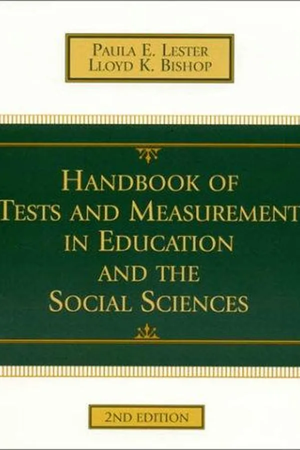 Capa de Handbook of tests and measurement in education and the social sciences