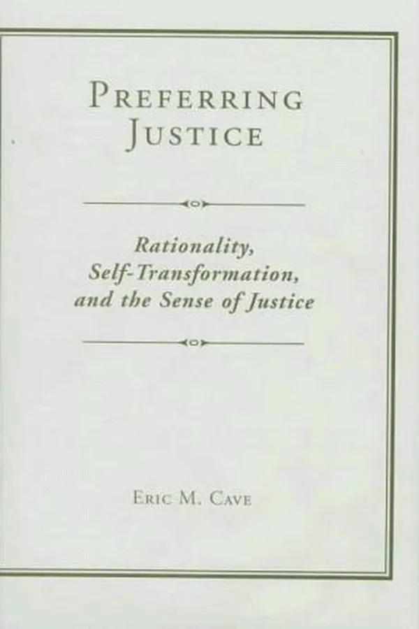 Capa de Preferring justice