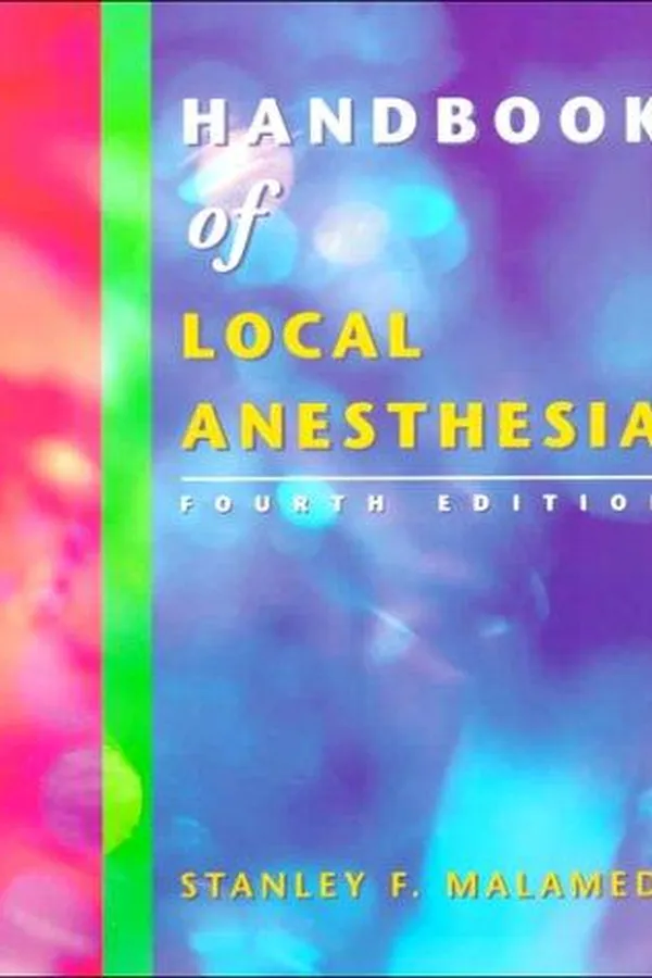 Capa de Handbook of local anesthesia